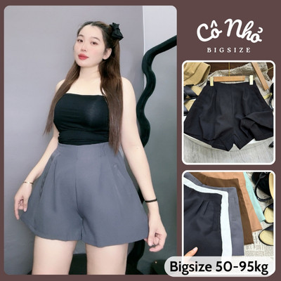 Quần Đùi Bigsize Nữ Lưng Cao Cạp Chun Co Giãn Dáng Quần Short Chữ A Ổng Rộng Vải FOS Q26