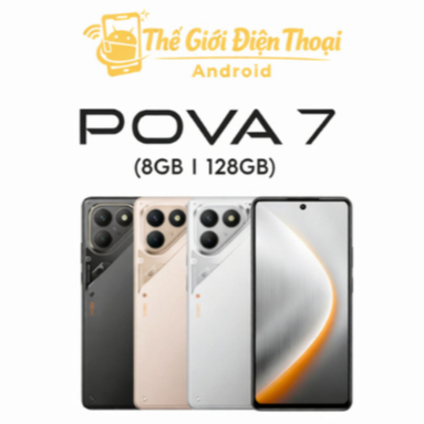 Điện thoại Tecno POVA 7 4G Chính hãng (Màn hình 120Hz - Pin 7000mAh ) BẢO HÀNH 12 THÁNG