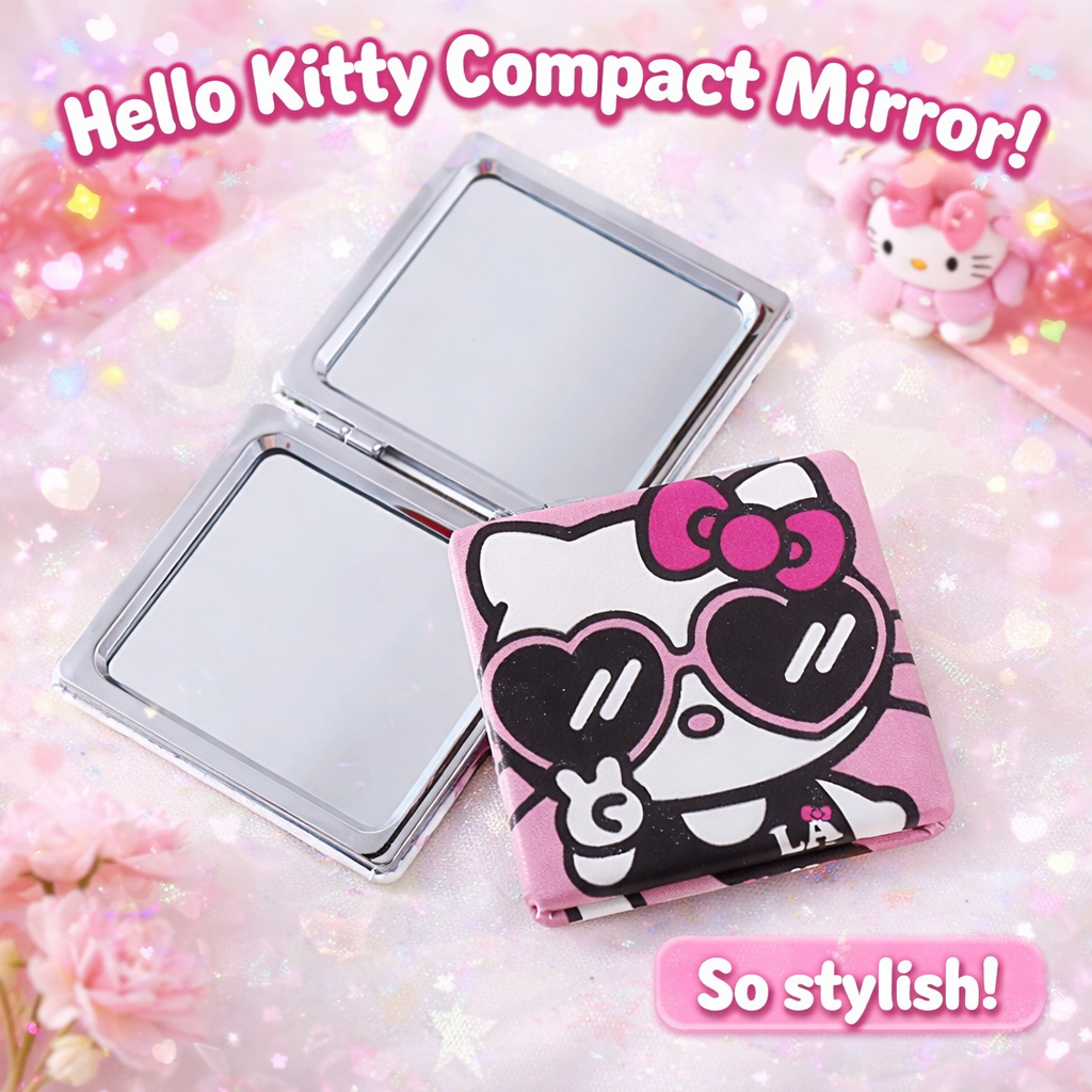 🎀 GƯƠNG MINI HELLO KITTY – CỰC YÊU CHO HỘI MÈO HỒNG 🐱💗