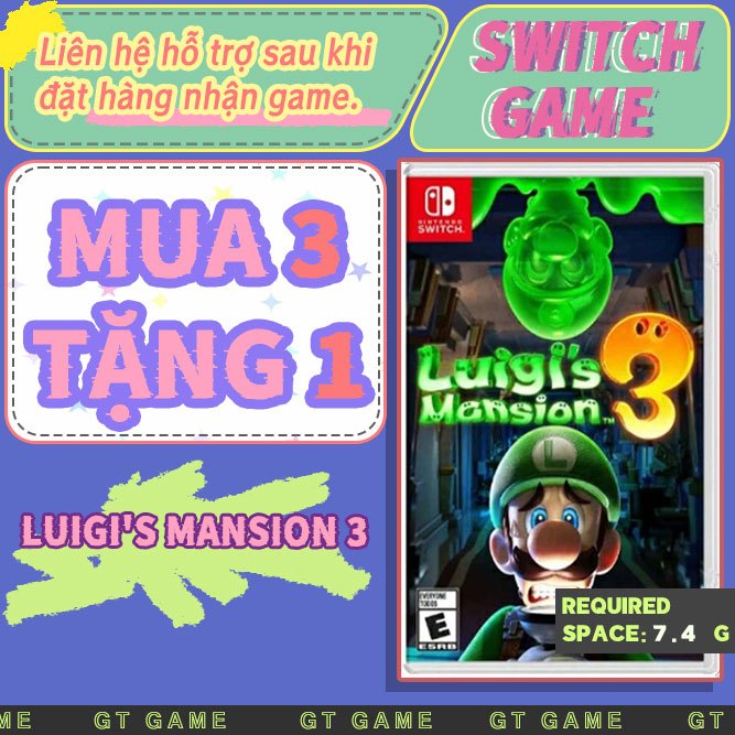 Luigi's Mansion 3 Nintendo Switch（Switch Game） -Mua 3 tặng 1