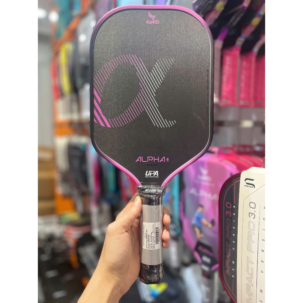 [KAMITO] VỢT PICKLEBALL KAMITO ALPHA 2 CHÍNH HÃNG ( tặng kèm quấn cán và dán viền )