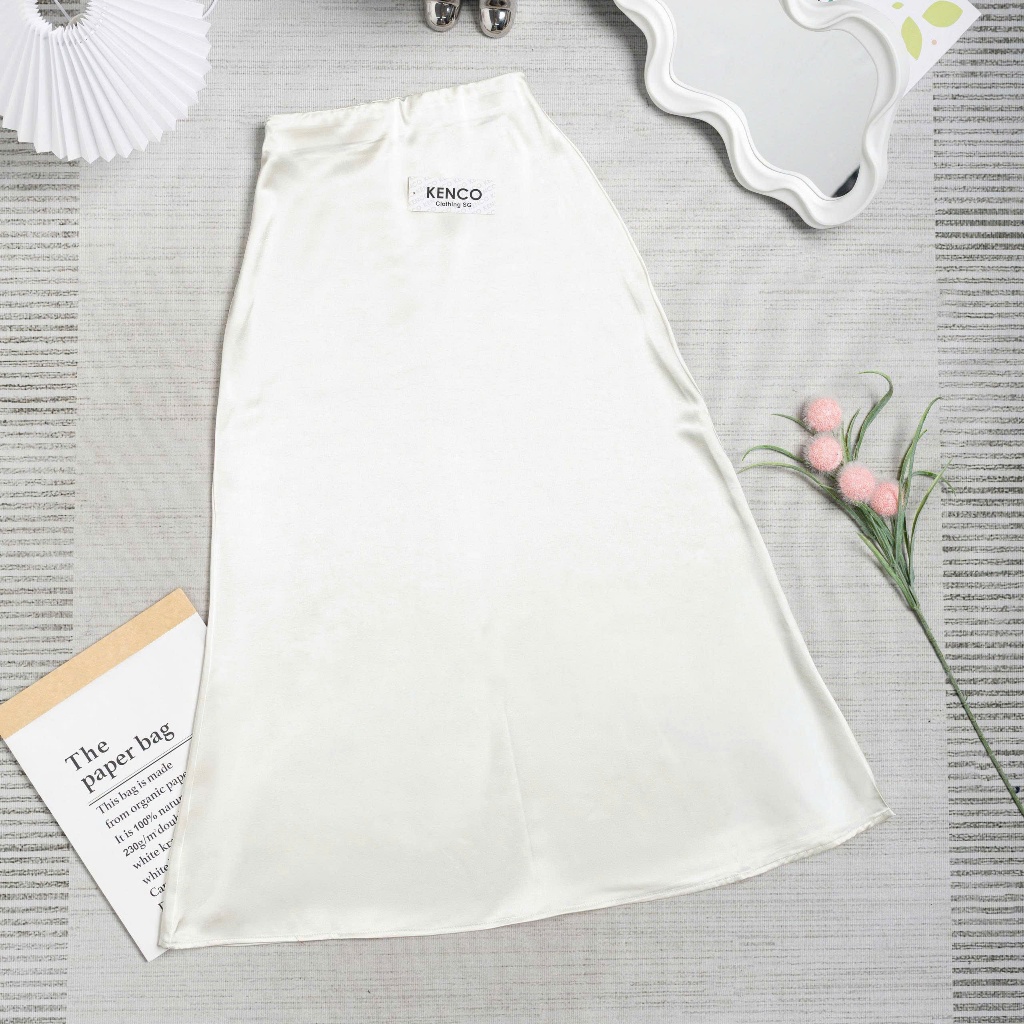 Chân Váy Midi Dáng Dài Chất Liệu Lụa Satin Mềm Mịn Chân Váy Midi Lụa Đuôi Cá Nhẹ Dáng Dài 12 THÁNG SÁU | BigBuy360 - bigbuy360.vn