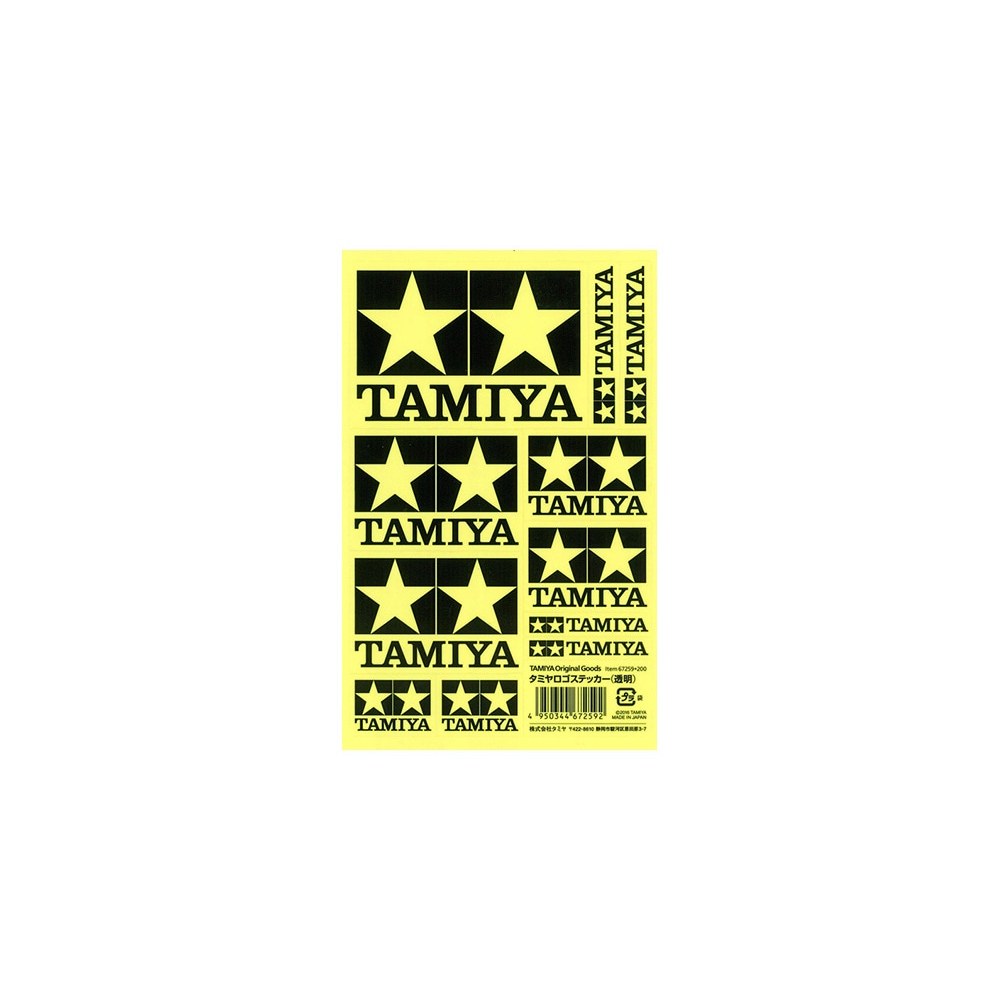 [TAMIYA] 67259 Tamiya Logo Stickers Clear
