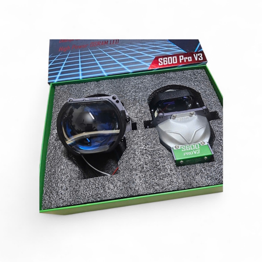 [ BẢO HÀNH 2 NĂM] Đèn Led Bi Cầu Kenzo S600 PRO V3 2026 bảo hành 24 tháng