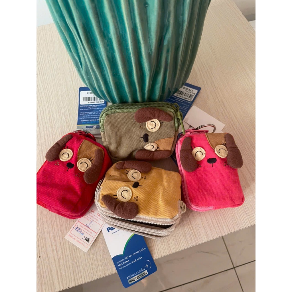 [PETSHOP] BÓP VÍ TIỀN 2 NGĂN KHÓA CÓ MÓC KHÓA TREO CHÌA KHÓA, KHÔNG VỪA THẺ ATM - DOZ-892 (8X6cm)