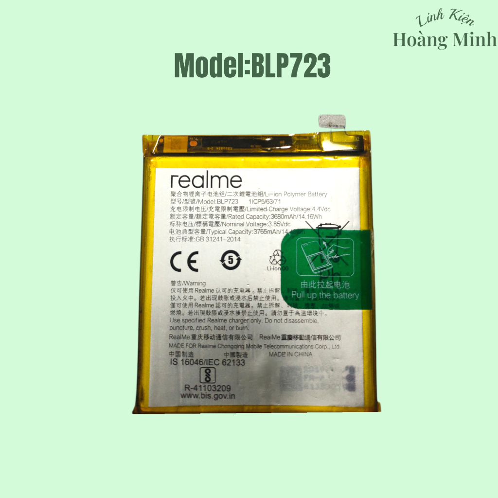 Pin Realme X RMX1901 / RMX1903 - BLP723 - 3765mAh - Đã Qua Sử Dụng [1012]
