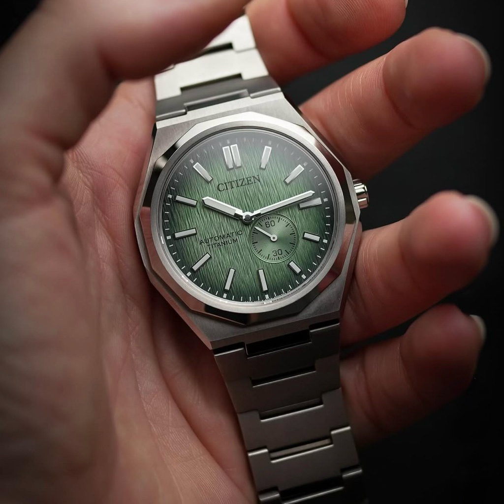 Đồng hồ nam dây thép Citizen Zenshin 60 Automatic Super Titanium Small Second NK5020-58X