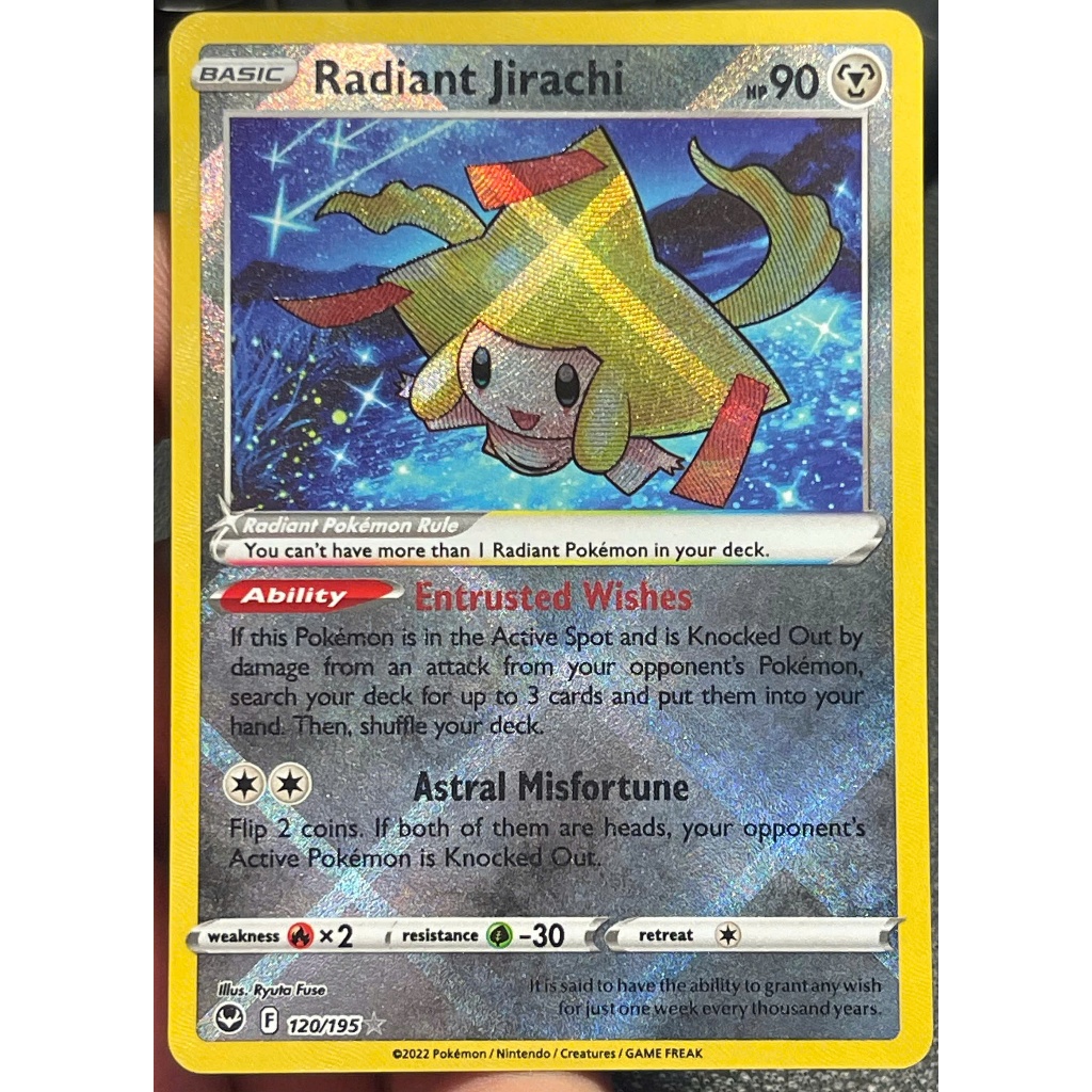 [KW2 Pokemon] [EN] Thẻ Pokemon Radiant Jirachi - 120/195 - Radiant Rare