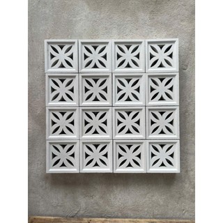 Gạch bông gió mỹ thuật , kích thước 19x19x6.5cm , nặng 2,3kg / viên