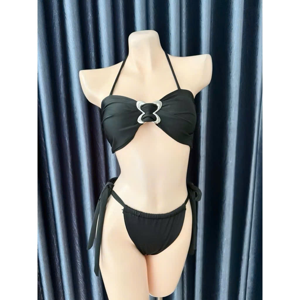 HT08 [BKN 1044] Bikini đồ bơi đi biển set 3 mảnh đính KHOEN BƯỚM sexxy gợi cảm | BigBuy360 - bigbuy360.vn
