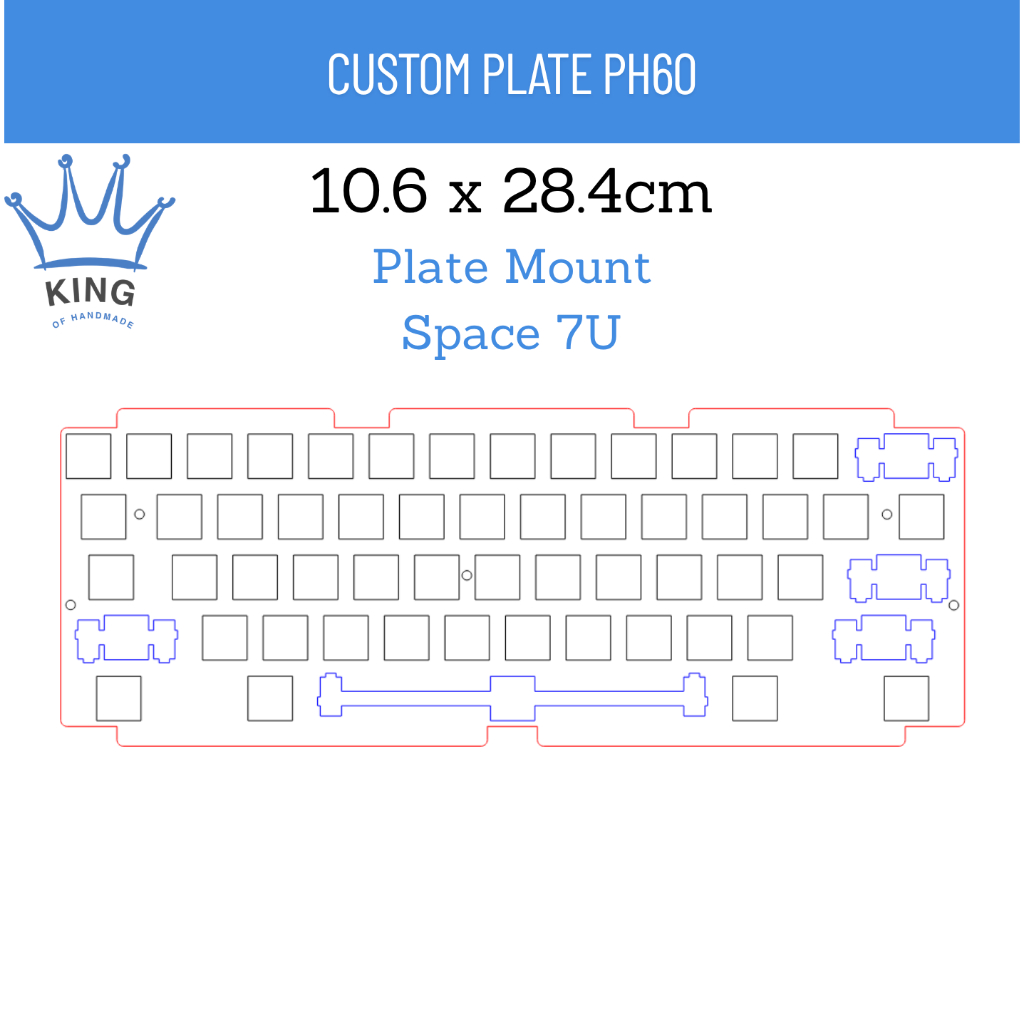 [PH60 Plate] - Plate chuẩn PH60 bằng mica trong