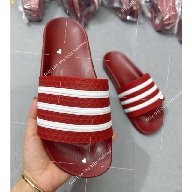Dép Nam 3 sọc, Dép nam nữ Quai ngang đế cao su êm chân