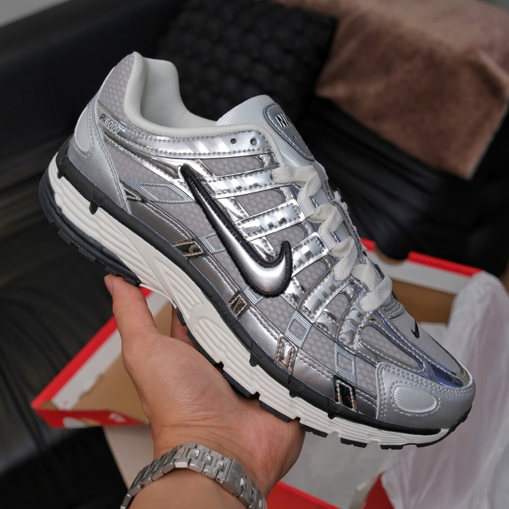 [ Chính Hãng ] Giày sneaker p6000 màu bạc siêu hót