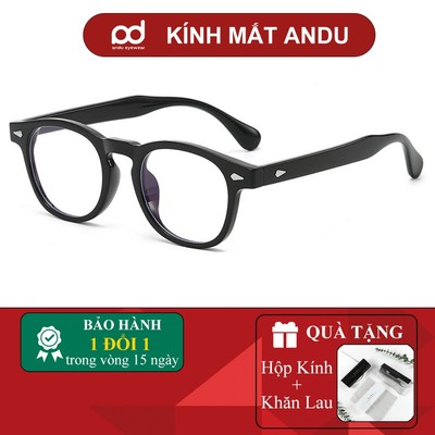 Gọng kính cận thời trang nam nữ ANDU form vuông chống tia UV - 81006 [QUÀ TẶNG] Hộp đựng kính