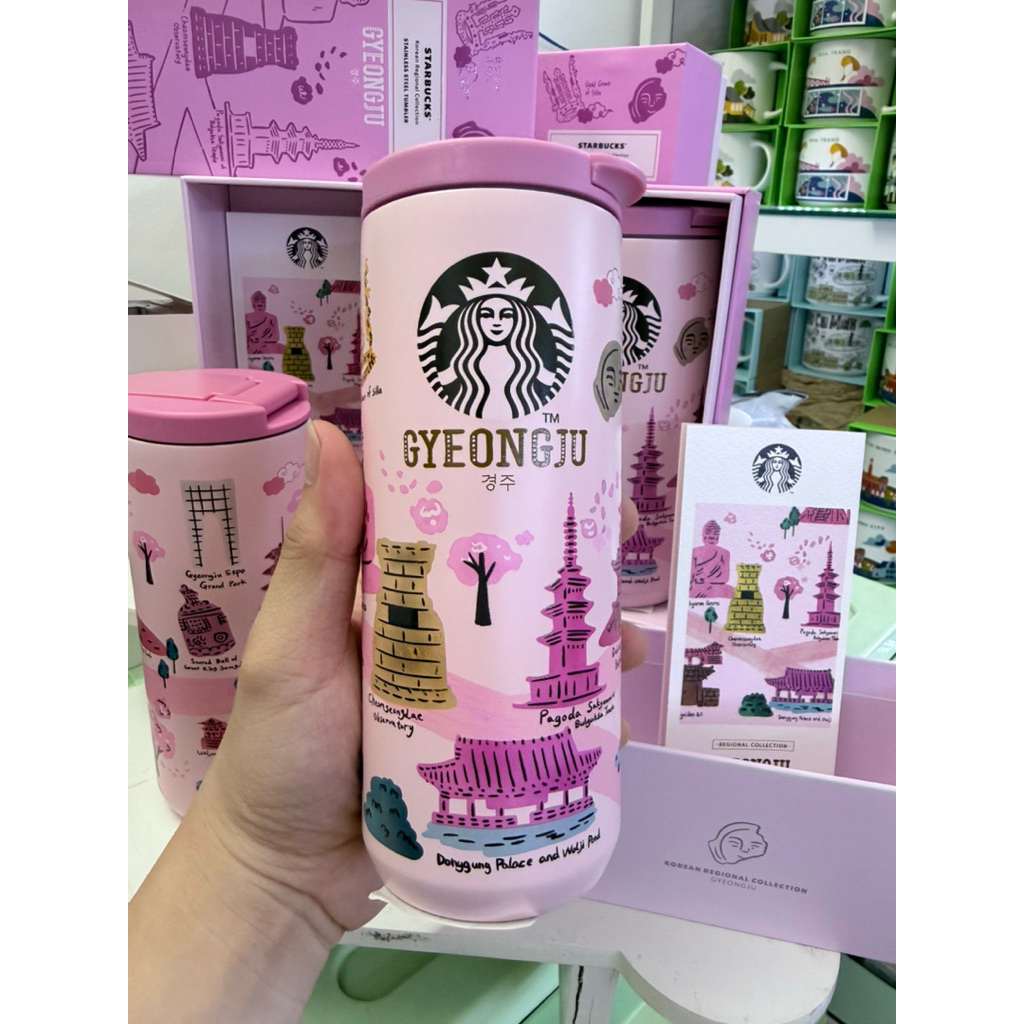 Bình Inox giữ nhiệt 355ml  Hàn Quốc Korea - Tỉnh GYEONGJU