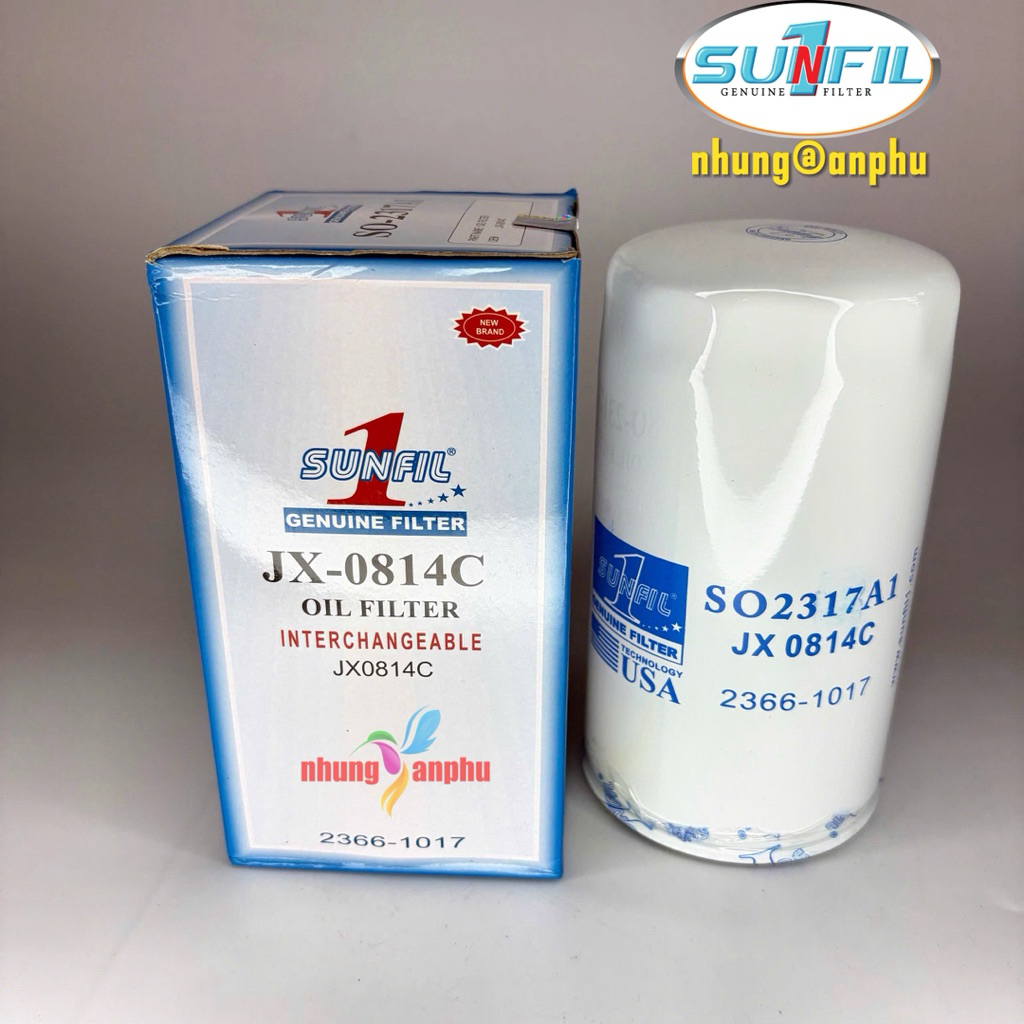 Lọc nhớt JX0814C / SO2317A1 23,5 ly lắp máy 4102 4105 EQ6110 sunfil