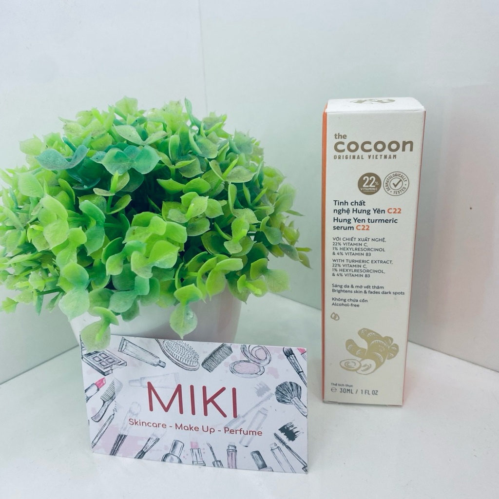Tinh chât nghệ Hưng Yên C22 (serum) với 22% vitamin C sáng da chuyên sâu & mờ vết thâm Cocoon 30ml