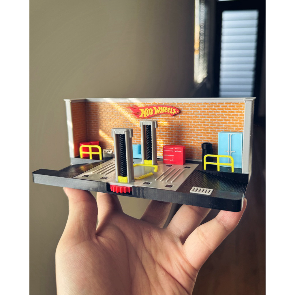 Diorama Garage cho xe mô hình tỷ lệ 1/64