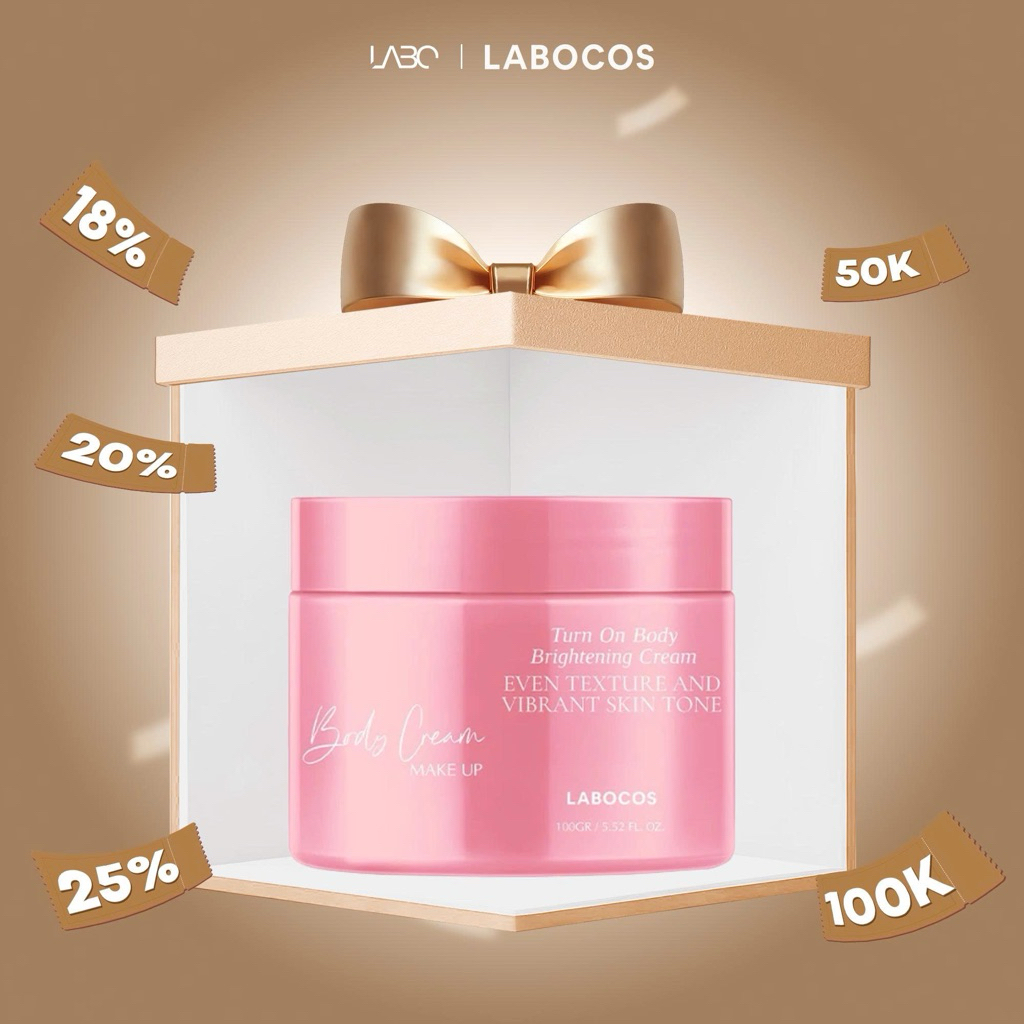 B25_BODY CREAM MAKE UP NÂNG TONE LABOCOS 150g - Turn On Body Brightening Cream