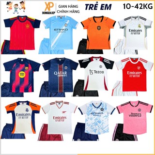 Áo Đá Bóng Trẻ Em, Đồ Đá Banh Trẻ Em 2024 Vải Thun Lạnh Cao Cấp BONGDAXP S2