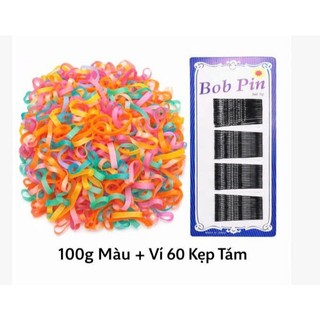 100 Gram Dây chun buộc tóc, Chun nịt buộc tóc ( Bản To)