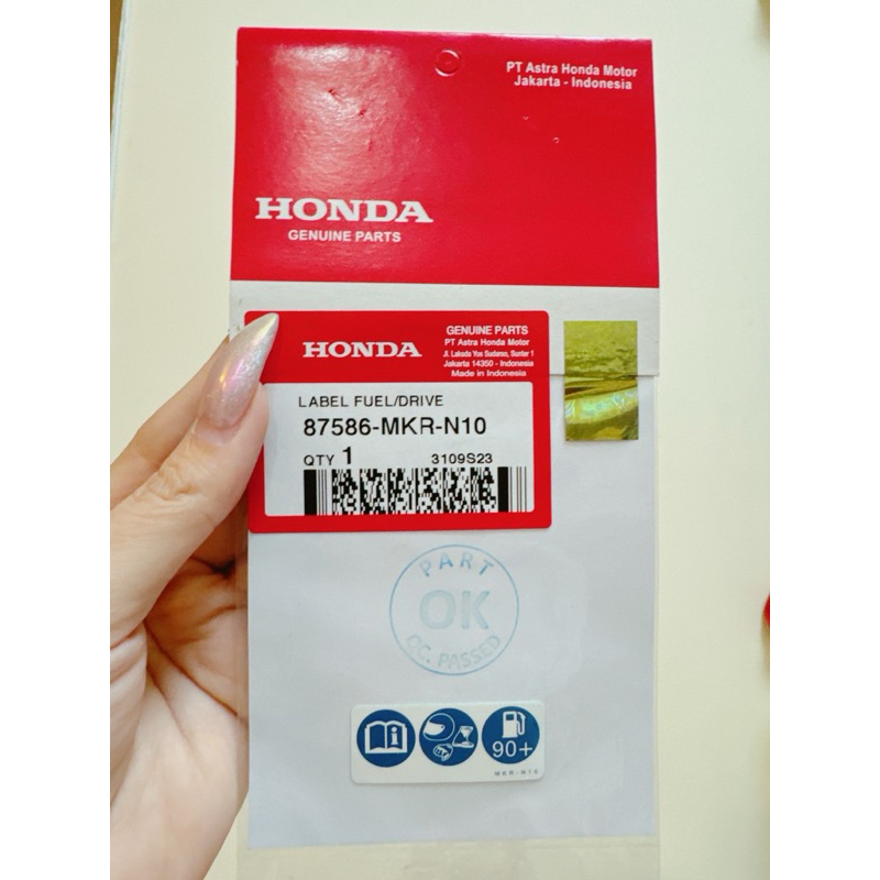 TEM THÔNG SỐ BÌNH XĂNG PCX 160 / ADV 160 / CBR 250-