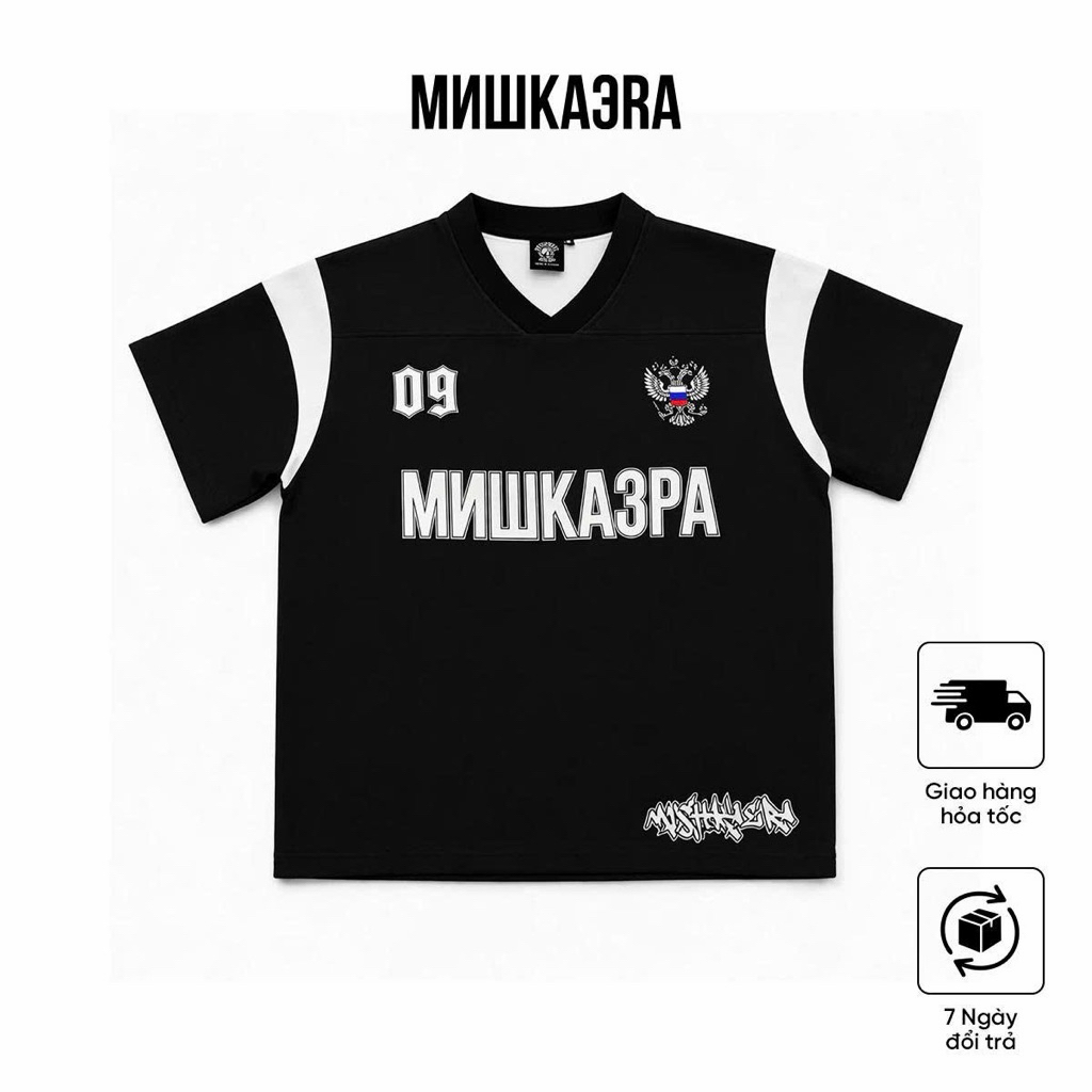 Áo Jersey Black T-shirt MISHKAERA