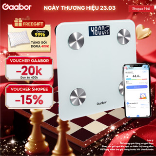 Gaabor Cân sức khỏe điện tử thông minh GWS-M01A / GWS-M02A phân tích chỉ số cơ thể có app đo cân nặng y tế [L]