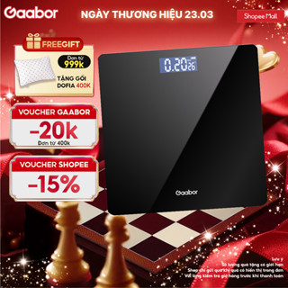 Gaabor Cân sức khỏe điện tử thông minh GWS-M01A màn hình LED tặng kèm thước dây và sạc USB [L]