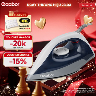 Bàn ủi khô bàn là khô Gaabor HM-M02A 1200W nhẹ điều chỉnh nhiệt độ mặt đế teflon nhanh nóng du lịch