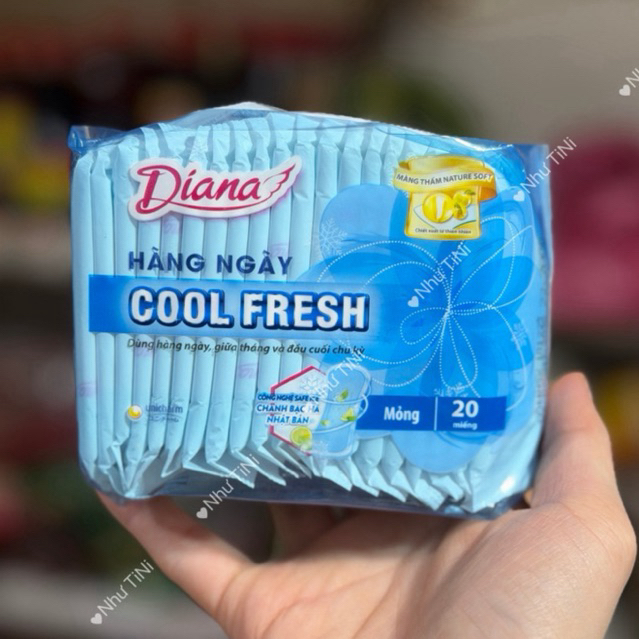 Băng vệ sinh Diana hàng ngày Sensi Cool Fresh 20 miếng/gói