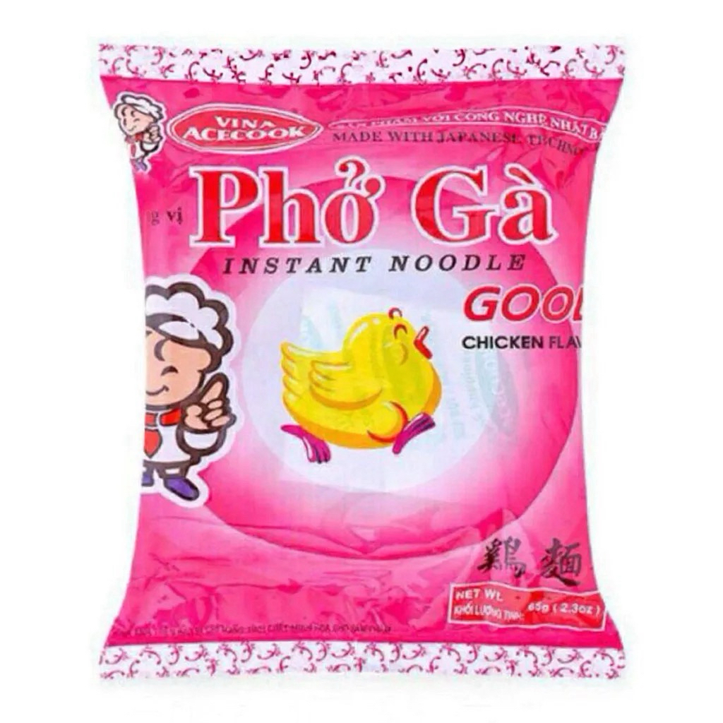 Phở Gà Acecook Good 68g – Gói Ăn Liền Tiện Lợi, Sợi Mì Dai Ngon, Nước Súp Đậm Đà | Combo 5 – 10 Gói 