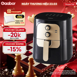 Hannah Olala x Gaabor Nồi chiên không dầu AF65M-BK01A 6.5 lít đối lưu nhiệt 360 độ không trở lật công suất 1400W