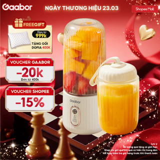 Cốc xay sinh tố cầm tay Gaabor FP03T-WH01A tích điện nhỏ gọn tiện lợi phù hợp mang đi làm đi chơi tập gym [L]
