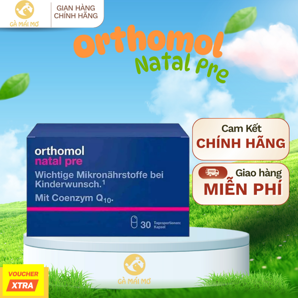 Vitamin Mẹ Bầu Orthomol Natal Pre Bổ Sung Dinh Dưỡng Cho Phụ Nữ Chuẩn Bị Mang Bầu Xuất Xứ Đức