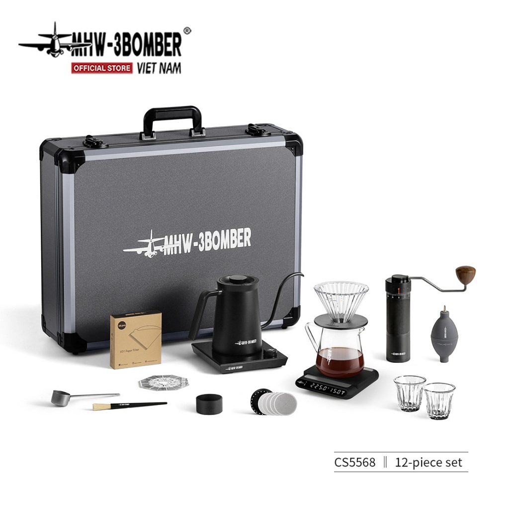 Bộ Dụng Cụ Pha Cà Phê Pour Over MHW-3BOMBER