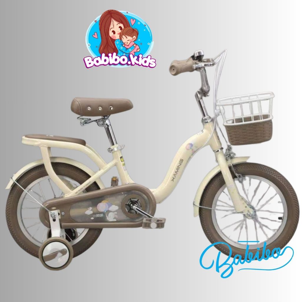 Xe đạp trẻ em, Xe đạp BABIBO cho bé gái Size 12- 20- Babibo.kids