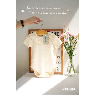 Body chip hoa nhí bé gái Dou Doo cổ bèo công chúa cho bé từ 3-18 tháng (6-12kg)