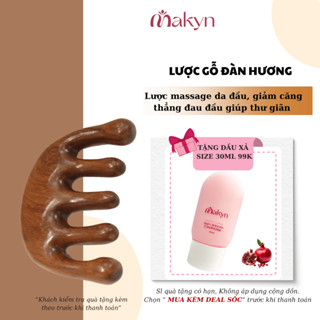 Lược Gỗ Đàn Hương VƯỜN THẢO MỘC massage da đầu,giảm đau đầu và căng thẳng dành cho cả nam và nữ