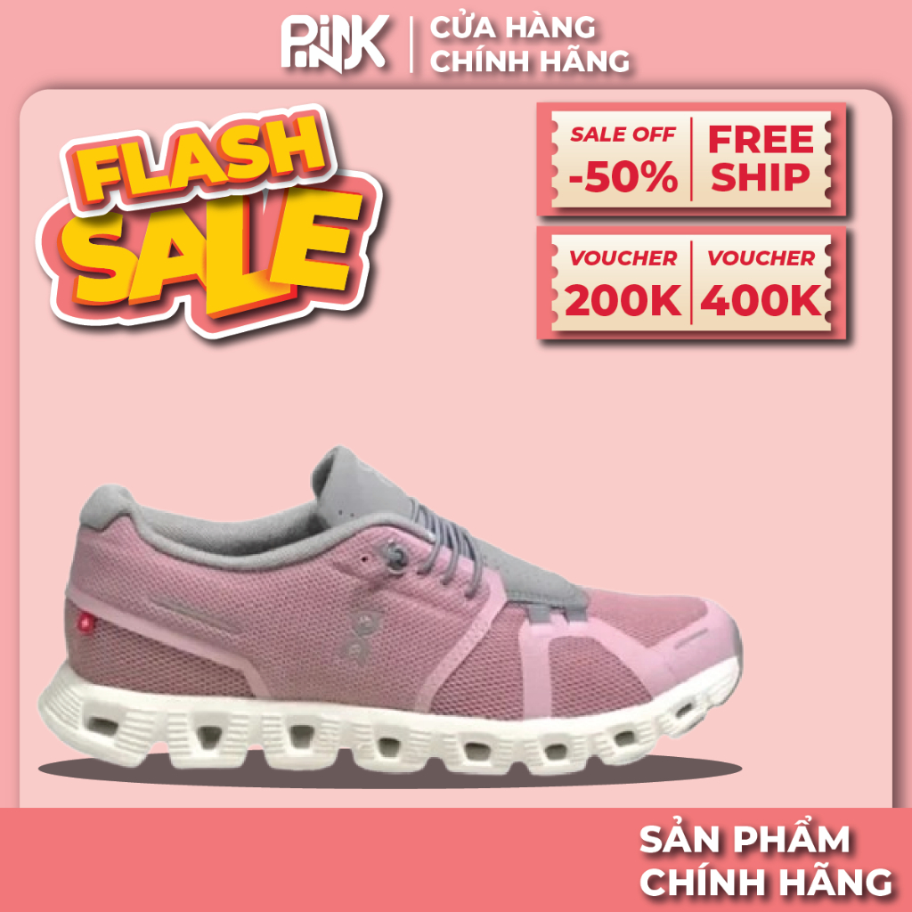 | PINK - CHÍNH HÃNG | Giày On Running On Cloud 5 Waterproof Purple/Magenta