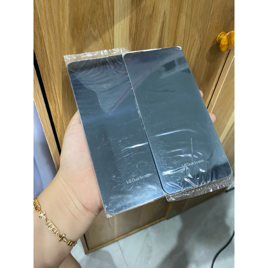 Kính màn hình phụ LG V50s / G8x , Kính màn hình ngoài màn phụ LG V50s kèm keo dán hàng new zin