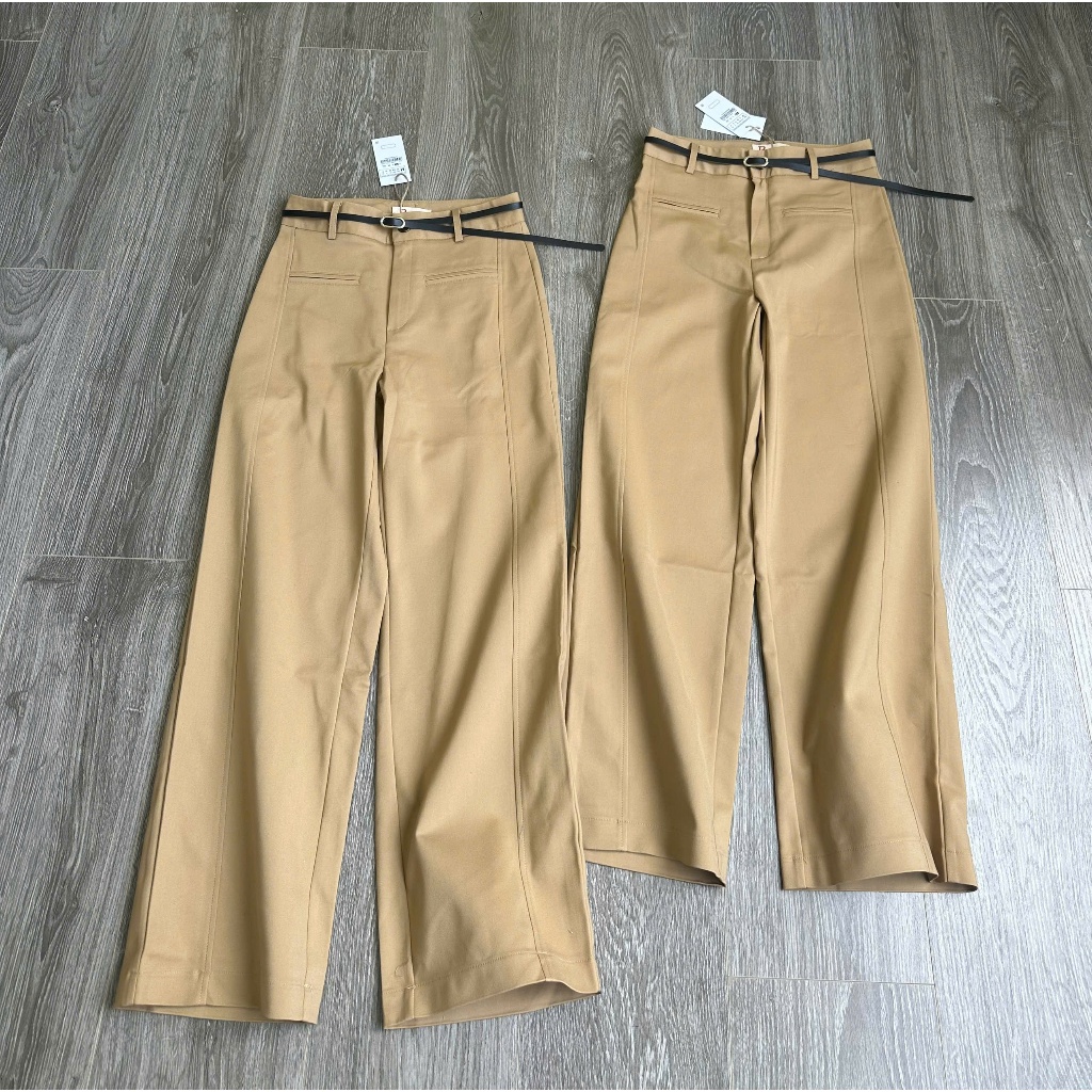 Quần Ống Suông Kaki Nữ Xuất Dư PL05