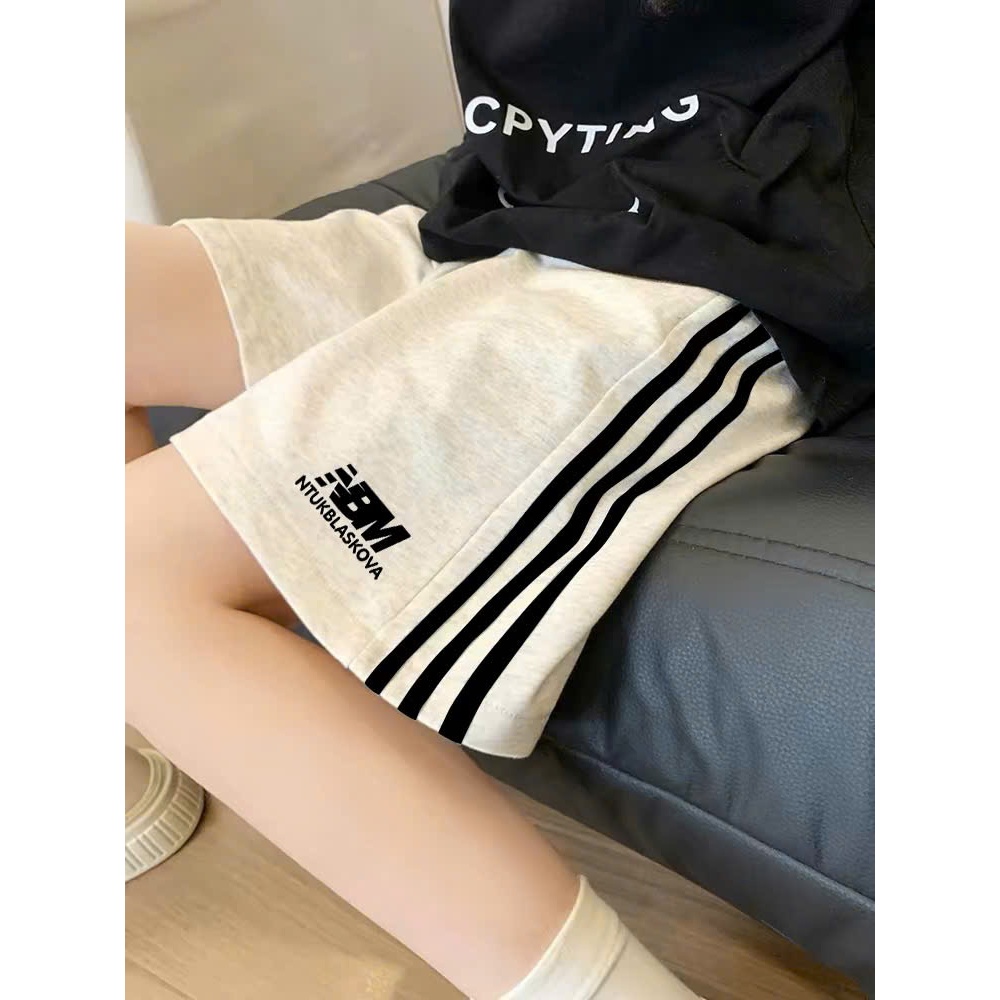 Quần Short Nam Nữ Ngố Dáng Lửng Cạp Cao 3Sọc NBM Retro Wash Chất Cotton 2 da Mềm mại, không xù RETIRO UNISEX