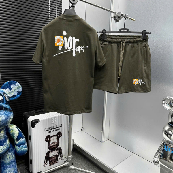 Bộ Cộc Nam Mùa Hè Cổ Tròn ĐÌ Ô Siêu Chất - Sét Bộ Cộc Nam nữ Ngắn Tay Quần Đùi Chất Cotton Mới Nhất