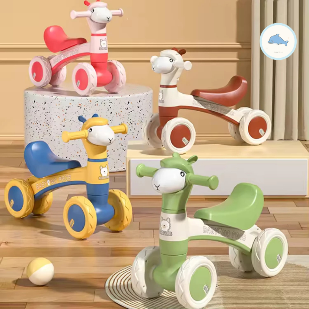 Xe chòi chân CỪU có nhạc có đèn cho bé từ 2 đến 6 tuổi cứng cáp trọng tải lên đến 28KG