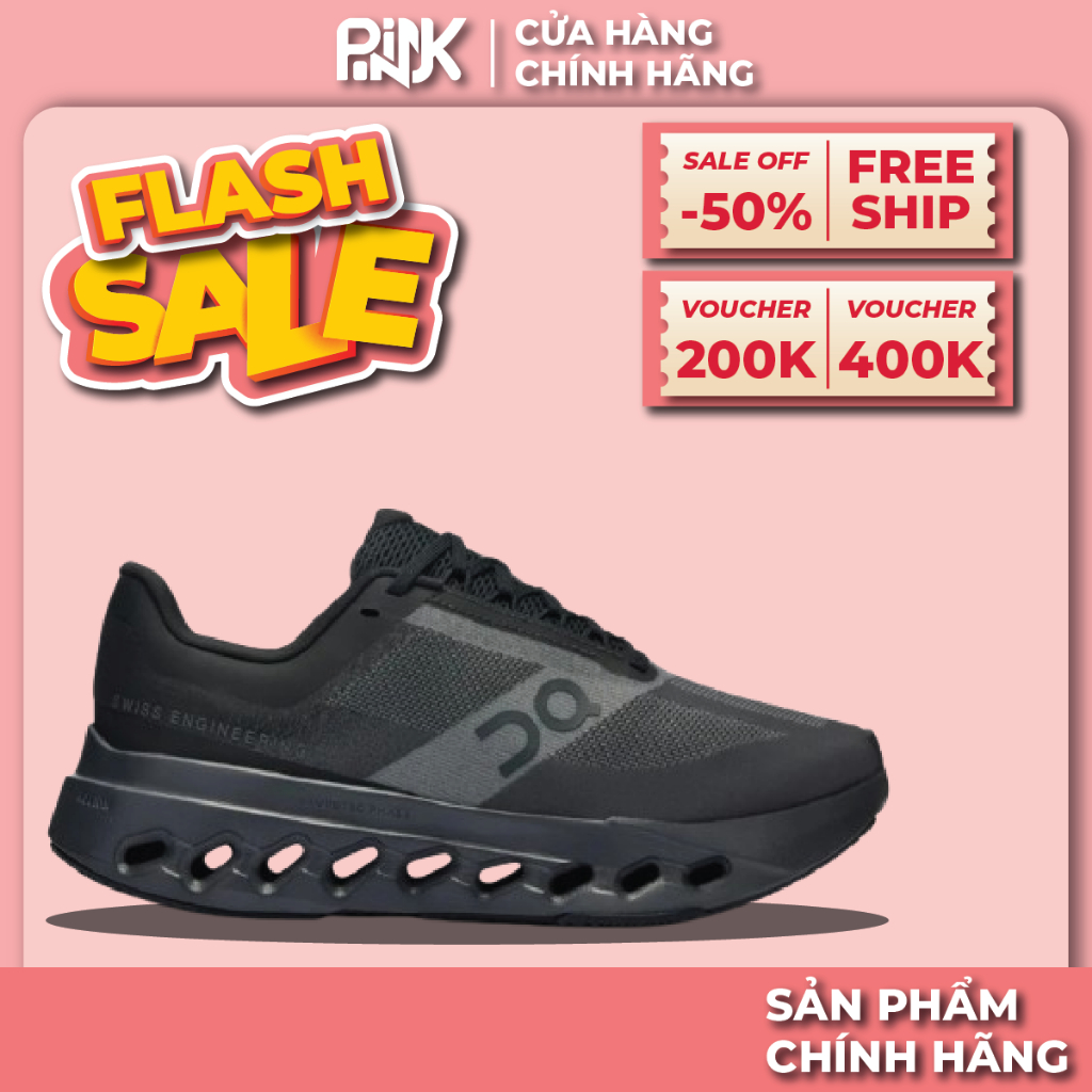 | PINK - CHÍNH HÃNG | Giày On Running Cloudsurfer Next - Black