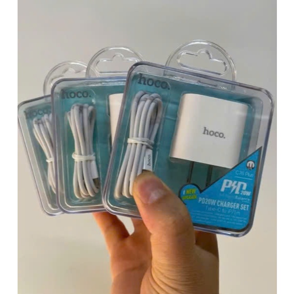 Bộ sạc nhanh PD20W Hoco C76 Plus bản nâng cấp