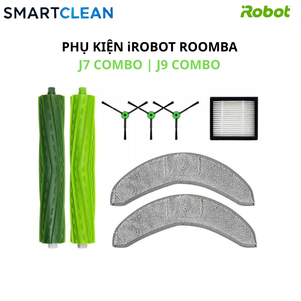 Phụ kiện thay thế cho robot hút bụi iRobot roomba J7/J9 plus combo