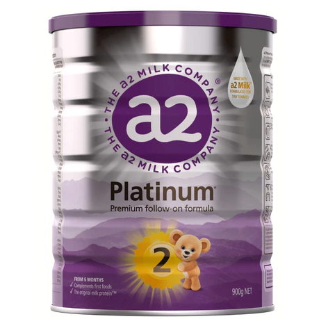 Sữa A2 Platinum Số 2 Lon 900gr Giành cho Bé từ 6 đến 12 tháng