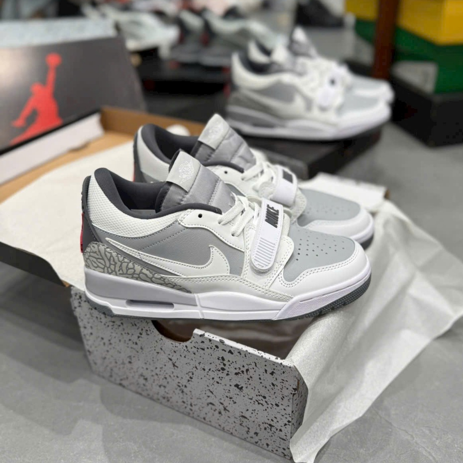 [Hàng Chính Hãng] Giày @ir.JD312.Low Legacy Cổ Thấp Xám Trắng Siêu Đẹp